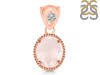 Rose Quartz Pendant RSQ-RDP-755-V-LOOP.