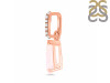 Rose Quartz & White Topaz Pendant RSQ-RDP-757-CZ.