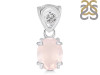 Rose Quartz Pendant RSQ-RDP-762-V-LOOP.