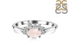 Rose Quartz & White Topaz Ring RSQ-RDR-2418.