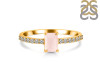 Rose Quartz & White Topaz Ring RSQ-RDR-3118.
