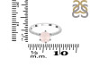 Rose Quartz & White Topaz Ring RSQ-RDR-3140.