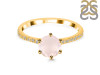 Rose Quartz & White Topaz Ring RSQ-RDR-3140.