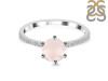 Rose Quartz & White Topaz Ring RSQ-RDR-3140.