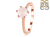 Rose Quartz & White Topaz Ring RSQ-RDR-3140.
