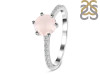 Rose Quartz & White Topaz Ring RSQ-RDR-3140.