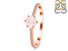 Rose Quartz & White Topaz Ring RSQ-RDR-3143.