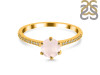 Rose Quartz & White Topaz Ring RSQ-RDR-3144.