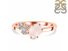 Rose Quartz & White Topaz Ring RSQ-RDR-3153.