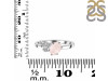 Rose Quartz & White Topaz Ring RSQ-RDR-3153.