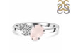 Rose Quartz & White Topaz Ring RSQ-RDR-3153.