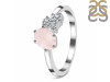 Rose Quartz & White Topaz Ring RSQ-RDR-3153.