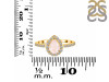 Rose Quartz & White Topaz Ring RSQ-RDR-3161.