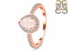 Rose Quartz & White Topaz Ring RSQ-RDR-3161.