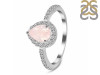 Rose Quartz & White Topaz Ring RSQ-RDR-3161.