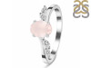 Rose Quartz & White Topaz Ring RSQ-RDR-3163.