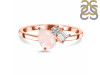 Rose Quartz & White Topaz Ring RSQ-RDR-3199.