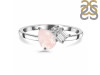 Rose Quartz & White Topaz Ring RSQ-RDR-3199.