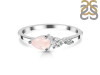 Rose Quartz  & White Topaz Ring RSQ-RDR-3238.