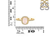 Rose Quartz & White Topaz Ring RSQ-RDR-3263.