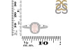 Rose Quartz & White Topaz Ring RSQ-RDR-3263.