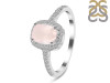 Rose Quartz & White Topaz Ring RSQ-RDR-3263.