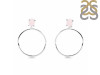 Rose Quartz  Raw Crystal & White Topaz Earring RSQ-RE-59.