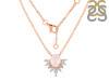 Rose Quartz & White Topaz Necklace RSQ-RN-72.