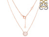 Rose Quartz & White Topaz Necklace RSQ-RN-85.