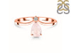 Rose Quartz & White Topaz Ring RSQ-RR-374.