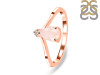 Rose Quartz & White Topaz Ring RSQ-RR-374.