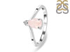 Rose Quartz & White Topaz Ring RSQ-RR-374.