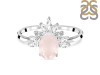 Rose Quartz & White Topaz Ring RSQ-RR-405.