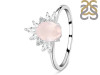 Rose Quartz & White Topaz Ring RSQ-RR-405.