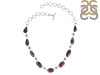 Ruby Zoisite/Green Amethyst Necklace-NSL RZS-12-1