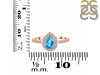 Swiss Blue Topaz & White Topaz Ring SBTZ-RDR-3161.