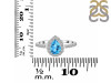 Swiss Blue Topaz & White Topaz Ring SBTZ-RDR-3161.