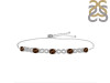 Smoky & White Topaz Bracelet With Adjustable Camera Lock SMY-RDB-126.