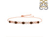 Smoky & White Topaz Bracelet With Adjustable Camera Lock SMY-RDB-126.