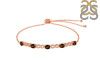 Smoky & White Topaz Bracelet With Adjustable Camera Lock SMY-RDB-126.