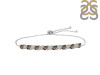 Smoky & White Topaz Bracelet With Adjustable Camera Lock SMY-RDB-128.
