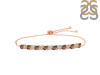 Smoky & White Topaz Bracelet With Adjustable Camera Lock SMY-RDB-128.