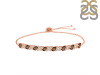 Smoky & White Topaz Bracelet With Adjustable Camera Lock SMY-RDB-128.