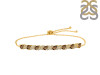 Smoky & White Topaz Bracelet With Adjustable Camera Lock SMY-RDB-128.
