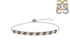 Smoky & White Topaz Bracelet With Adjustable Camera Lock SMY-RDB-128.
