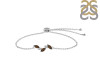 Smoky & White Topaz Bracelet With Adjustable Camera Lock SMY-RDB-143.