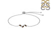 Smoky & White Topaz Bracelet With Adjustable Camera Lock SMY-RDB-143.