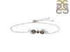Smoky & White Topaz Bracelet With Adjustable Camera Lock SMY-RDB-145.