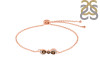 Smoky & White Topaz Bracelet With Adjustable Camera Lock SMY-RDB-145.