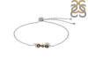 Smoky & White Topaz Bracelet With Adjustable Camera Lock SMY-RDB-145.